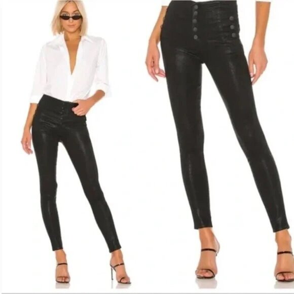 J BRAND Natasha High Rise Skinny Jeans in Fearful Button Fly - Picture 1 of 7